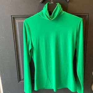 Green turtleneck by NEW YORK & COMPANY.